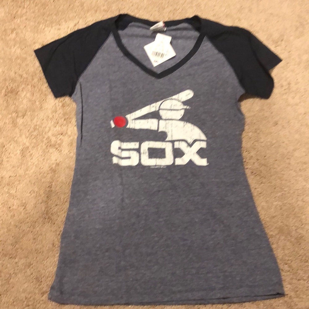Sox TShirt with deep Vneck